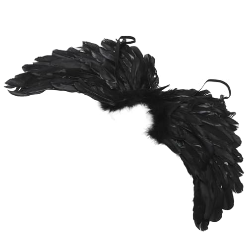 FOMIYES Engelsflügel Halloween Kostüm Requisite für Cosplay Schwarze Teufelsflügel für Bühnenauftritte Langlebige Praktische Accessoires für Halloween Karneval FOMIYES Engelsflügel Halloween Kostüm Requisite für Cosplay Schwarze Teufelsflügel für Bühnenauftritte Langlebige Praktische Accessoires für Halloween Karneval von FOMIYES