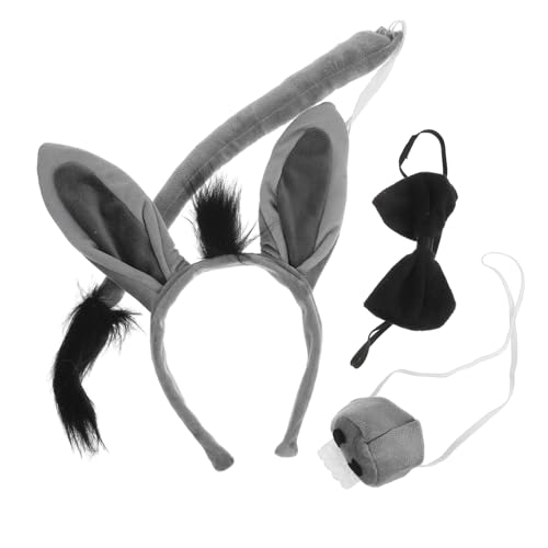 FOMIYES Esel Kostüm Set mit Süßem Tier Haarreif Elastischem Stirnband Eselsohren und Niedliches Accessoire für Mädchen Rollenspiele Kostümpartys Karneval und Themenfeste FOMIYES Esel Kostüm Set mit Süßem Tier Haarreif Elastischem Stirnband Eselsohren und Niedliches Accessoire für Mädchen Rollenspiele Kostümpartys Karneval und Themenfeste von FOMIYES