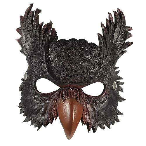 FOMIYES Eulengesichtsmaske für Halloween Kreative Tiermaske Vliesstoff Karneval Cosplay Partys Langlebig Einzigartiges Design für Stilvolle Auftritte FOMIYES Eulengesichtsmaske für Halloween Kreative Tiermaske Vliesstoff Karneval Cosplay Partys Langlebig Einzigartiges Design für Stilvolle Auftritte von FOMIYES