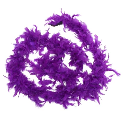 FOMIYES Flauschige Turkey Federboa Streifen Fluffy Plume Dekoration für Damen Party Hochzeit Karneval Kostüm DIY Accessoire von FOMIYES