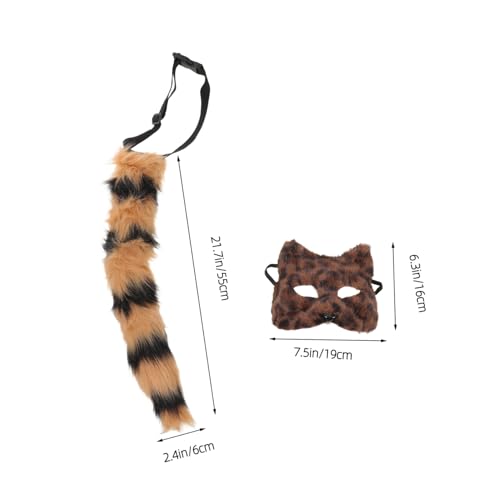 FOMIYES Fuchs Masken -set aus Kunstfell Weiches Tierkostüm für Karneval Halloween Cosplay Elastische Fox Face Mask mit Realistischem Leicht und Komfortabel für Partys und Festivals FOMIYES Fuchs Masken -set aus Kunstfell Weiches Tierkostüm für Karneval Halloween Cosplay Elastische Fox Face Mask mit Realistischem Leicht und Komfortabel für Partys und Festivals von FOMIYES