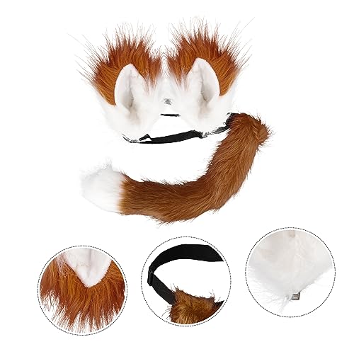 FOMIYES Fuchsohren Stirnband und Verstellbarer Kunstpelz Fuchsschwanz Langlebige Cosplay Kostümaccessoires für Karneval Halloween Partydeko Tierkostüm Zubehör FOMIYES Fuchsohren Stirnband und Verstellbarer Kunstpelz Fuchsschwanz Langlebige Cosplay Kostümaccessoires für Karneval Halloween Partydeko Tierkostüm Zubehör von FOMIYES