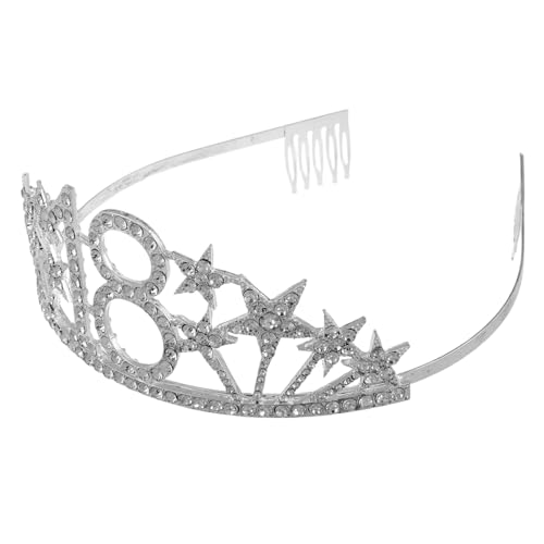 FOMIYES Geburtstagskrone Haarschmuck aus Metall mit Funkelnden Strasssteinen Kreatives Tiara Stirnband für Damen Bequemer Kopfschmuck und Vielseitige Deko für Geburtstagsfeiern FOMIYES Geburtstagskrone Haarschmuck aus Metall mit Funkelnden Strasssteinen Kreatives Tiara Stirnband für Damen Bequemer Kopfschmuck und Vielseitige Deko für Geburtstagsfeiern von FOMIYES
