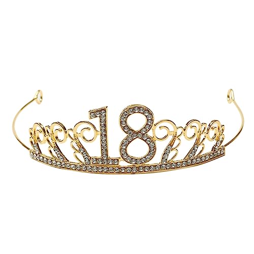 FOMIYES Goldene Kristallkrone Tortenaufsatz für Kuchen Dekoration mit Funkelnden Rhinestone Elementen Hochzeiten und Festliche Anlässe Robuste und Langlebige Cake Tiara für Verschiedene FOMIYES Goldene Kristallkrone Tortenaufsatz für Kuchen Dekoration mit Funkelnden Rhinestone Elementen Hochzeiten und Festliche Anlässe Robuste und Langlebige Cake Tiara für Verschiedene von FOMIYES