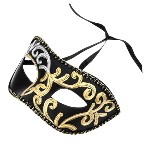 FOMIYES Halbgesichtsmaske für Halloween Karneval Venezianische Maske für Kostümpartys Cosplay Festlichkeiten FOMIYES Halbgesichtsmaske für Halloween Karneval Venezianische Maske für Kostümpartys Cosplay Festlichkeiten von FOMIYES