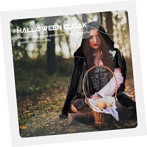 FOMIYES Halloween Cosplay Umhang mit Kapuze Langlebiger Schwarzer Damen und Herren Umhang Komfortabler Hooded Cape für Halloween Party Rollenspiel und Kostümierung Praktische Lange Robe FOMIYES Halloween Cosplay Umhang mit Kapuze Langlebiger Schwarzer Damen und Herren Umhang Komfortabler Hooded Cape für Halloween Party Rollenspiel und Kostümierung Praktische Lange Robe von FOMIYES