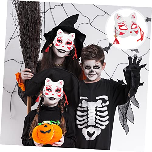 FOMIYES Halloween Fuchsmaske Leichtem PVC mit Verstellbaren Riemen Komfortabel und Atmungsaktiv Stylische Tiermaske für Halloween Kostüme Party Deko und Cosplay für Damen und Herren von FOMIYES