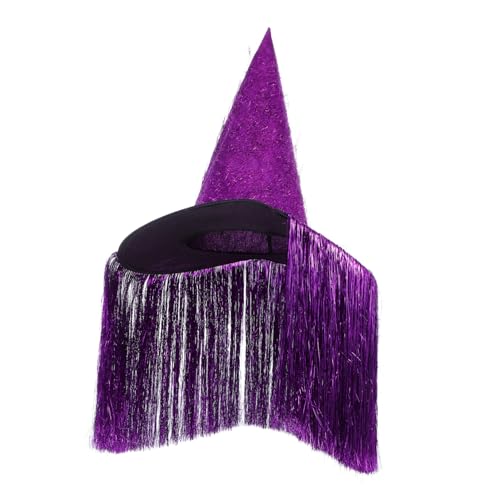 FOMIYES Halloween Hexenhut für Einzigartiger Fransenhut Atmungsaktivem Oxford Stoff Kostümzubehör für Rollenspiele bei Halloween und Mottopartys FOMIYES Halloween Hexenhut für Einzigartiger Fransenhut Atmungsaktivem Oxford Stoff Kostümzubehör für Rollenspiele bei Halloween und Mottopartys von FOMIYES
