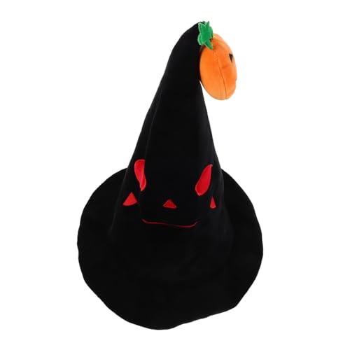 FOMIYES Halloween Hexenhut mit Kürbisanhänger Unisex Hexenkostüm Zubehör Spukiger Zaubererhut für Halloween Party Karneval Bühnenauftritt und Fasching Passend für Erwachsene von FOMIYES