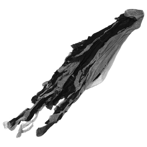 FOMIYES Halloween Kapuzenumhang Reaper Cosplay Kostüm Atmungsaktives Bequemes Material Realistisches Grim Reaper Design für Halloween-Party und Cosplay Events Schwarz- Standardgröße von FOMIYES