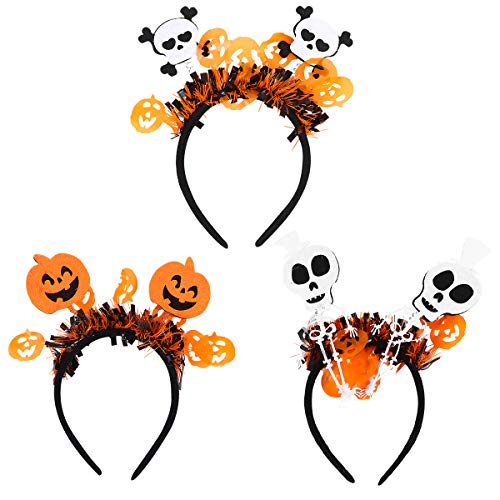 FOMIYES Halloween-Kürbis-Stirnbänder, Halloween Stirnband Kürbis, Halloween Kostüm Haarschmuck für Party Kostüm 3 Stück FOMIYES Halloween-Kürbis-Stirnbänder, Halloween Stirnband Kürbis, Halloween Kostüm Haarschmuck für Party Kostüm 3 Stück von FOMIYES