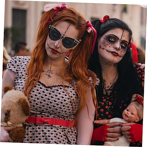 FOMIYES Halloween Partybrille Schädel Lustige Dekobrille für Erwachsene Karneval Fasching Kostüm Zubehör Silberfarben für Maskenbälle und Halloween Feiern von FOMIYES
