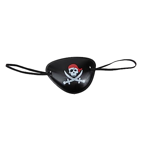 FOMIYES Halloween Piraten Augenmaske mit Schädeldesign Einfache Cosplay Augenklappe für Erwachsene für Halloween Piratenpartys Leicht von FOMIYES
