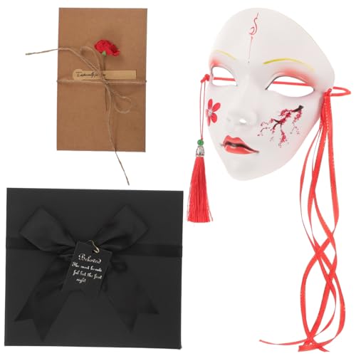 FOMIYES Halloween Quastenmaske für Erwachsene Handbemalte Vollgesichtsdekoration für Karneval Cosplay Einzigartiges Design für Bühnenperformances Partys FOMIYES Halloween Quastenmaske für Erwachsene Handbemalte Vollgesichtsdekoration für Karneval Cosplay Einzigartiges Design für Bühnenperformances Partys von FOMIYES