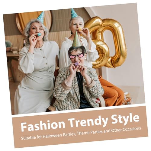 FOMIYES Halloween Skelettbrille Gruseliges Partykostüm Zubehör Unisex Gruselige Halloween Brille Für Erwachsene Foto Requisit Festival Eyewear von FOMIYES