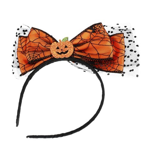 FOMIYES Halloween Stirnband mit Schleife Lustiges Kürbis Haarband für Kostümpartys Festival Zubehör für Halloween Verkleidungen von FOMIYES