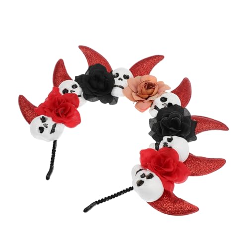FOMIYES Halloween Teufelshorn Haarreif mit und Blumenverzierung Elastisches Party Haarband für Damen und Mädchen Leichtes Halloween Kostüm Accessoire für Cosplay und Mottopartys FOMIYES Halloween Teufelshorn Haarreif mit und Blumenverzierung Elastisches Party Haarband für Damen und Mädchen Leichtes Halloween Kostüm Accessoire für Cosplay und Mottopartys von FOMIYES