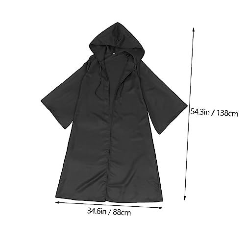 FOMIYES Halloween Umhang mit Kapuze XXL Langlebiger Einfacher Karneval Cape für Erwachsene Mystisches Vampir Kostüm für Cosplay und Halloween Party von FOMIYES