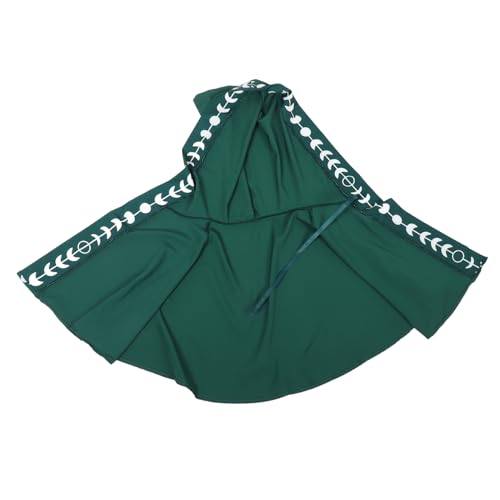 FOMIYES Halloween-umhang-schal Kapuzenumhang Männer Schal Kapuze Umhang Mittelalterlicher Kapuzenumhang Mittelalterliche Kutte Kapuzenmütze Renaissance -umhang Green Vermischt von FOMIYES