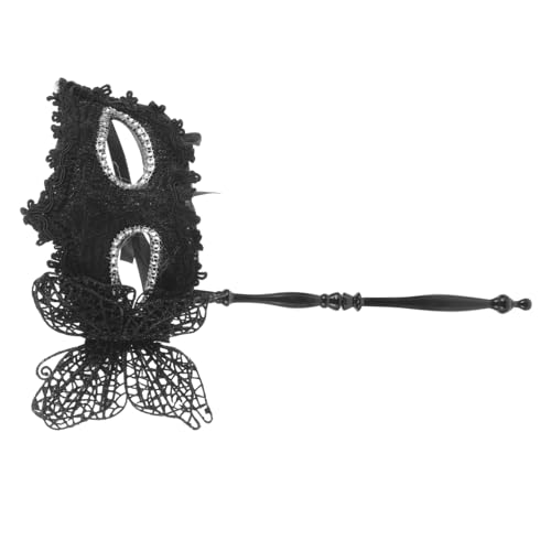 FOMIYES Handgehaltene Venezianische Masquerade Maske mit Stab Stabile Halbgesichtsmaske für Damen Vielseitig für Maskenball Kostümparty Bühnenauftritte und Cosplay Komfortabel und FOMIYES Handgehaltene Venezianische Masquerade Maske mit Stab Stabile Halbgesichtsmaske für Damen Vielseitig für Maskenball Kostümparty Bühnenauftritte und Cosplay Komfortabel und von FOMIYES