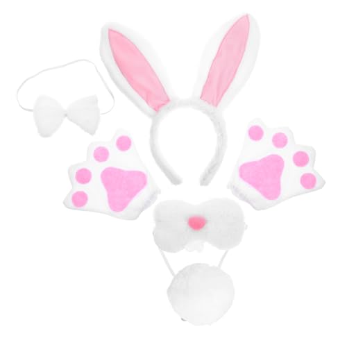 FOMIYES Hasenohren Haarreif Set mit und Fliege Tierkostüm Zubehör für Ostern Cosplay Bühnenaufführungen und Partys Wiederverwendbar und Leicht FOMIYES Hasenohren Haarreif Set mit und Fliege Tierkostüm Zubehör für Ostern Cosplay Bühnenaufführungen und Partys Wiederverwendbar und Leicht von FOMIYES