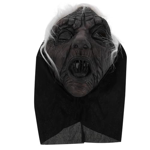 FOMIYES Hexenmaske Hexen-Cosplay Verkleide dich Maske gruselig Kostüm Maskenkostüm beängstigend Halloween-Horror-Requisite gruselige Halloween-Requisite Polyester Schwarz FOMIYES Hexenmaske Hexen-Cosplay Verkleide dich Maske gruselig Kostüm Maskenkostüm beängstigend Halloween-Horror-Requisite gruselige Halloween-Requisite Polyester Schwarz von FOMIYES