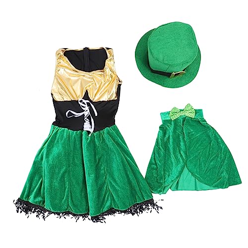 FOMIYES Irisches Kostüm für Patrick's Day Grüne Performance Kleidung für Partys Langlebig und für Unvergessliche und Fot Gelegenheiten FOMIYES Irisches Kostüm für Patrick's Day Grüne Performance Kleidung für Partys Langlebig und für Unvergessliche und Fot Gelegenheiten von FOMIYES