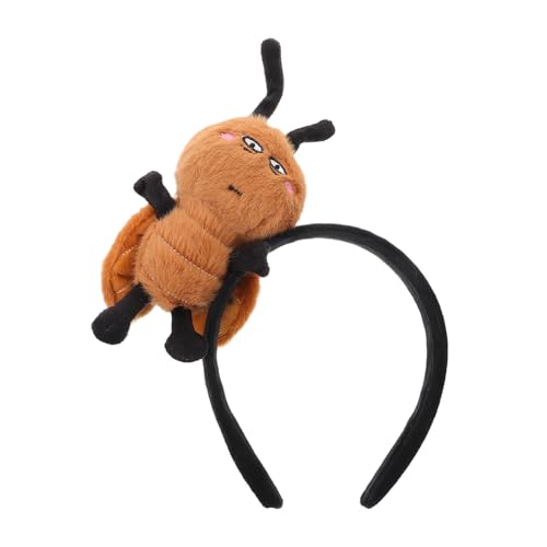 FOMIYES Kakerlake Puppe Fälschung beängstigend geformt Tierhaarreifen tierische stirnbänder Kinderparty Gefälligkeiten Kostümpartyzubehör stirnbänder Cosplay-Zubehör Plüsch Kaffee von FOMIYES