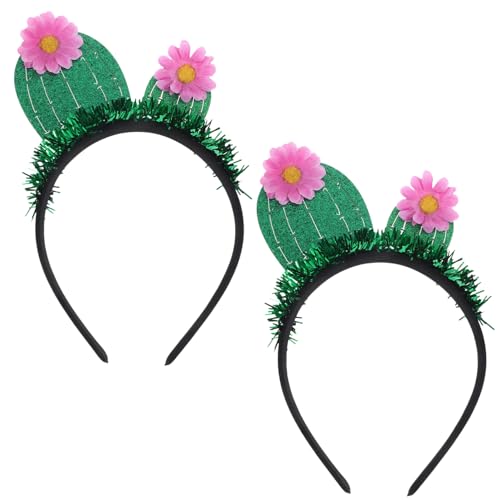FOMIYES 2St Stirnband Luau-Partydekorationen Kostüm Kinder Hut Haarschmuck haar spangen Anlage Haargummi Party-Haarreifen Quaste Haarband Modellieren Kaktus Kostüme Kleidung von FOMIYES