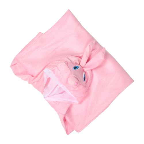 FOMIYES Kaninchenleistung Kostüm Tierkostüm Für Pelzkostüm Für Hasenkostüm Häschen-halloween-kostüm Halloween-kostüme Hase Kaninchen-anzug Baumwolle Rosa von FOMIYES