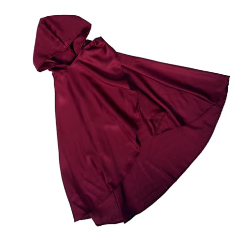 FOMIYES Kapuzenumhang Rotkäppchen Rote Kapuze Sensenmann-kapuze Mittelalterlicher Kapuzenschal Im Retro-stil Wikingerumhang Für Herren Rothauben-cosplay Umhang Für Männer Polyester von FOMIYES