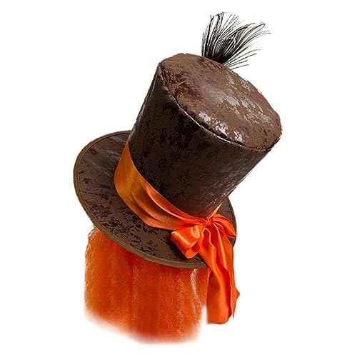 FOMIYES Karnevalshut mit Pfauenfeder Dekoration für Männer Kostüm für Festivals Mottopartys Cosplay und Besondere Anlässe von FOMIYES