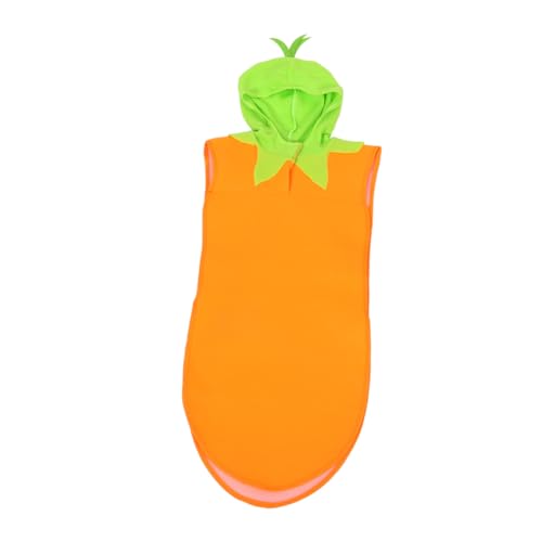 FOMIYES Karottenkostüm für Gemüse Cosplay Outfit Perfektes Kostümzubehör für Partys Realistische Karottenoptik Vielseitig und Pflegeleicht für Verschiedene Altersgruppen von FOMIYES