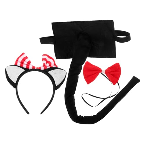 FOMIYES Katzenohren Kostüm Set mit und Fliege Teiliges Cosplay Zubehör für Halloween und Geburtstagsfeiern für Kreative Fotomomente FOMIYES Katzenohren Kostüm Set mit und Fliege Teiliges Cosplay Zubehör für Halloween und Geburtstagsfeiern für Kreative Fotomomente von FOMIYES