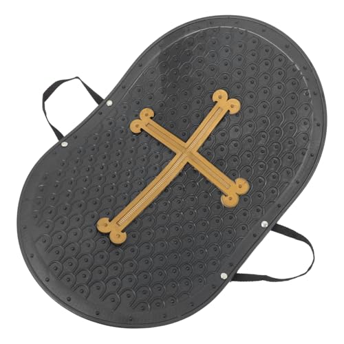 FOMIYES Kinderschutzschild Ritter Jungen Ritterspielzeug Event Zubehör römischer Schild mittelalterliches Schildspielzeug Plastik Black FOMIYES Kinderschutzschild Ritter Jungen Ritterspielzeug Event Zubehör römischer Schild mittelalterliches Schildspielzeug Plastik Black von FOMIYES