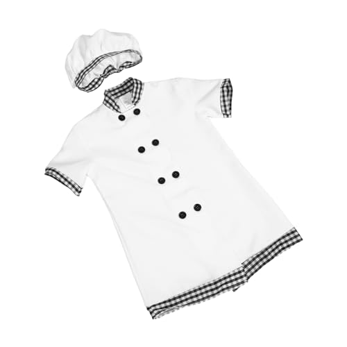 FOMIYES Koch-kostüm Für Mädchen Mit Schürze Und Mütze Set Für Rollenspiele Bäckerkostüm Für Junge Mädchen Französisches Kochkostüm Für Kleinkinder FOMIYES Koch-kostüm Für Mädchen Mit Schürze Und Mütze Set Für Rollenspiele Bäckerkostüm Für Junge Mädchen Französisches Kochkostüm Für Kleinkinder von FOMIYES