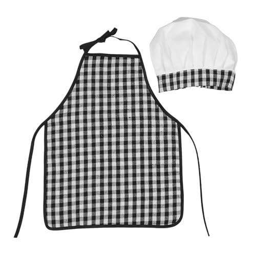 FOMIYES Kochkostüm mit Verstellbarer Schürze und Kochmütze für Monate Kleinkinder Weiche Materialien Unisex Fotografie Outfit für Jungen und Mädchen Backen von FOMIYES