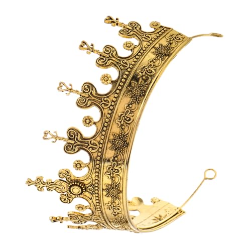 FOMIYES Königskrone Männerkrone Königliche Geburtstagskrone Mittelalterliche Krone Für Männer Kronen Für Männer König Cosplay Krone Retro -krone Golden Zinklegierung FOMIYES Königskrone Männerkrone Königliche Geburtstagskrone Mittelalterliche Krone Für Männer Kronen Für Männer König Cosplay Krone Retro -krone Golden Zinklegierung von FOMIYES