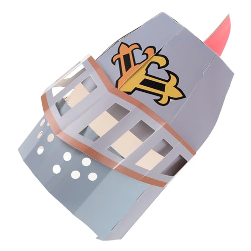 FOMIYES Kopfbedeckung eines Papierritters Gefälligkeiten für Themenpartys Ritterhelm für Maskerademaske mittelalterliches ritterkostüm Mittelalterlicher Ritterhelm Rittermaske FOMIYES Kopfbedeckung eines Papierritters Gefälligkeiten für Themenpartys Ritterhelm für Maskerademaske mittelalterliches ritterkostüm Mittelalterlicher Ritterhelm Rittermaske von FOMIYES