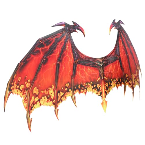 FOMIYES Kreative Drachenflügel Kostüm Für Halloween Cosplay Vlies Material Für Erwachsene Karneval Kostümparty von FOMIYES