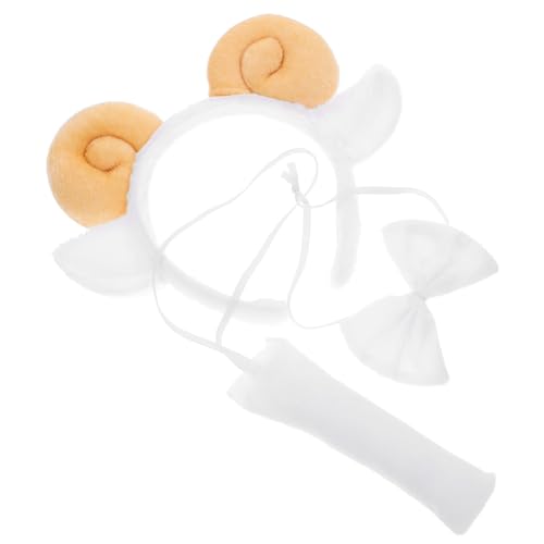 FOMIYES Kuscheliges Schaf haarreif mit Weichen Hörnern und Karneval Kostüm Zubehör für Damen und Bequemes Vielseitiges Halloween Accessoire von FOMIYES