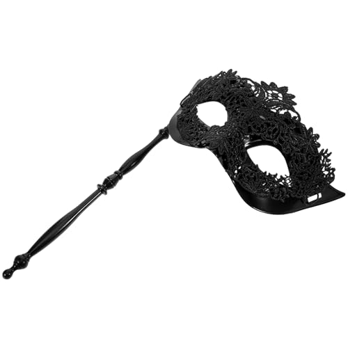 FOMIYES Lace Maske für Damen Handheld Masquerade Maske mit Spitze für Karneval Maskenball Kostümpartys Bequeme Gesichtsmaske für Anonymität FOMIYES Lace Maske für Damen Handheld Masquerade Maske mit Spitze für Karneval Maskenball Kostümpartys Bequeme Gesichtsmaske für Anonymität von FOMIYES