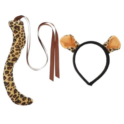 FOMIYES Leopard Ohren Haarreif und Weiches Stofftierkostüm Zubehör Cartoon Tier Design Bequem und Strapazierfähig für Karneval Cosplay und Mottopartys FOMIYES Leopard Ohren Haarreif und Weiches Stofftierkostüm Zubehör Cartoon Tier Design Bequem und Strapazierfähig für Karneval Cosplay und Mottopartys von FOMIYES