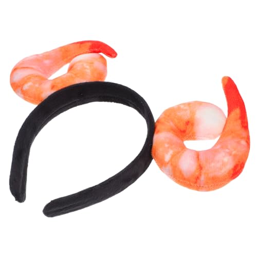 FOMIYES Lustiges Garnelen Stirnband Realistisch Design Party Haarreifen für Kostümspaß Vielseitiges Accessoire für Halloween Geburtstag Themenpartys von FOMIYES
