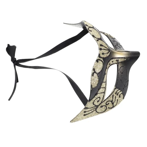 FOMIYES Maskerademasken Rosa retro Schwarz für Heiße Partymasken deko Party -Augenmaske Kostüm Maske Party-Masken Frauen-Maskerade-Maske Halloween Kostümmaske Plastik Golden von FOMIYES