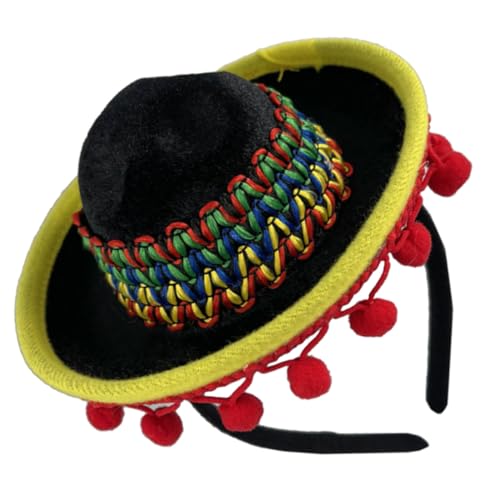 FOMIYES Mexikanisches Party haarband Sombrero stil Festival accessoire für Cosplay und Karneval Damen Kostüm Party Favor von FOMIYES