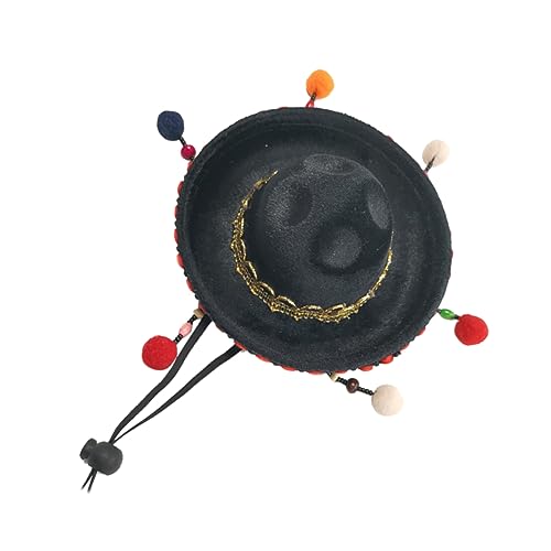 FOMIYES Mini Mexiko Hut mit Haarball Lustige Boho Kopfdekoration für Karneval Kostümpartys Feiern mit Kinnriemen Leicht Farbecht für Unvergessliche FOMIYES Mini Mexiko Hut mit Haarball Lustige Boho Kopfdekoration für Karneval Kostümpartys Feiern mit Kinnriemen Leicht Farbecht für Unvergessliche von FOMIYES