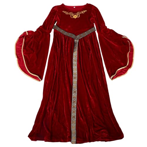 FOMIYES Mittelalter Prinzessinnenkleid mit Trompetenärmeln Cosplay Kostüm für Bühnenaufführungen Partys FOMIYES Mittelalter Prinzessinnenkleid mit Trompetenärmeln Cosplay Kostüm für Bühnenaufführungen Partys von FOMIYES