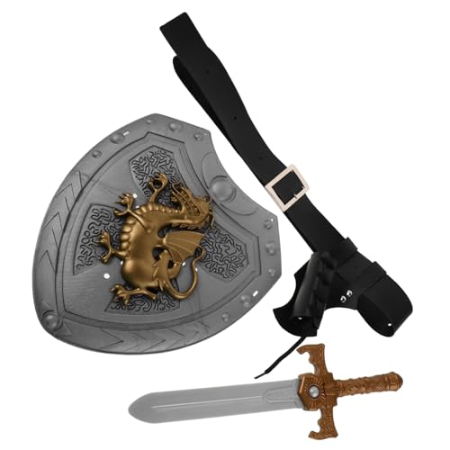FOMIYES Mittelalterliches -Set mit Renaissance-rittergürtel Piratenschwert Römischem Schild und Langlebigen Cosplay-Accessoires für Halloween und Historische Rollenspiele FOMIYES Mittelalterliches -Set mit Renaissance-rittergürtel Piratenschwert Römischem Schild und Langlebigen Cosplay-Accessoires für Halloween und Historische Rollenspiele von FOMIYES