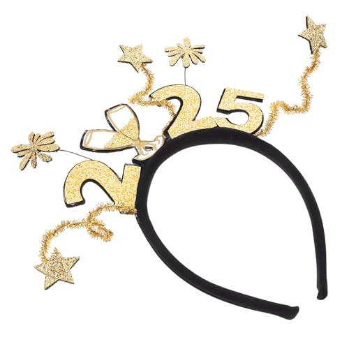 FOMIYES Neujahrs Haarreif mit Sternenmotiv Wiederverwendbares Accessoire für Silvesterfeiern Kreative Fotorequisiten für Erwachsene für Themenpartys und Cosplay von FOMIYES